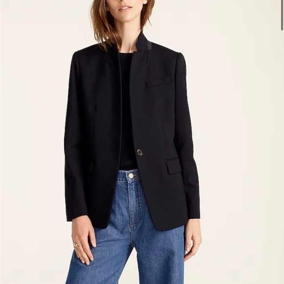 J Crew Regent Wool Blazer size 4 Navy Blue - Picture 2 of 11